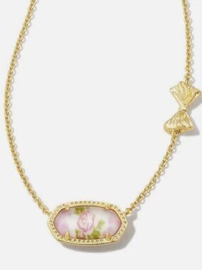 NEW! KENDRA SCOTT X LOVESHACKFANCY Floral Pendant Necklace